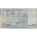 NETHERLANDS 2002 . TWENTY 20 EURO BANKNOTE . EUROPEAN UNION